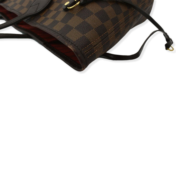LOUIS VUITTON Neverfull MM Damier Ebene Shoulder Tote Bag