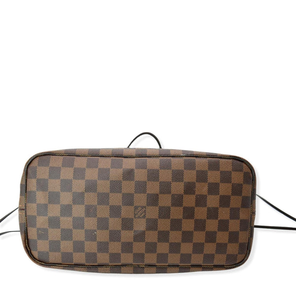 LOUIS VUITTON Neverfull MM Damier Ebene Shoulder Tote Bag