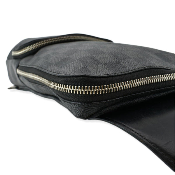 LOUIS VUITTON Avenue Sling Damier Graphite Backpack Bag Black