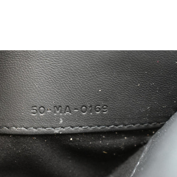 Preloved Christian Dior Saddle Leather Shoulder Bag Black