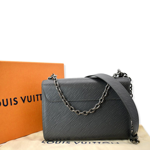 LOUIS VUITTON LV Twist MM Grained Epi Shoulder Bag Black