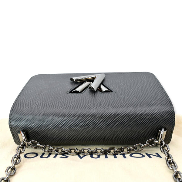 LOUIS VUITTON LV Twist MM Grained Epi Shoulder Bag Black