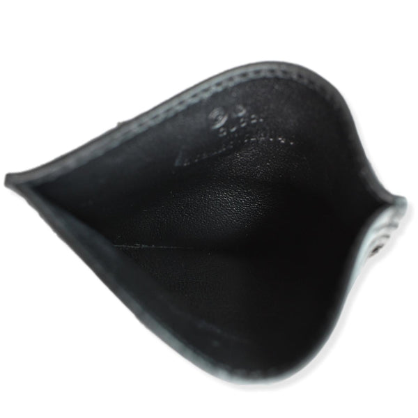 GUCCI Microguccissima Monogram Leather Card Case Black 262837