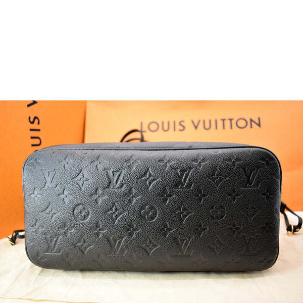 Louis Vuitton Neverfull MM Monogram Empreinte Tote Bag Black