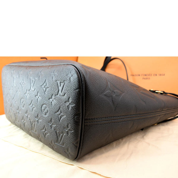 Louis Vuitton Neverfull MM Monogram Empreinte Tote Bag Black
