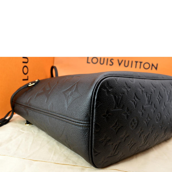 Louis Vuitton Neverfull MM Monogram Empreinte Tote Bag Black.
