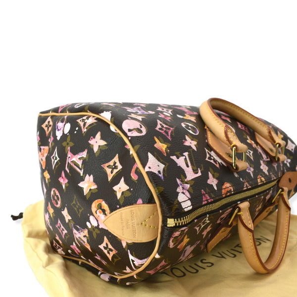 Louis Vuitton Richard Prince Speedy 35 Satchel Bag Multicolor