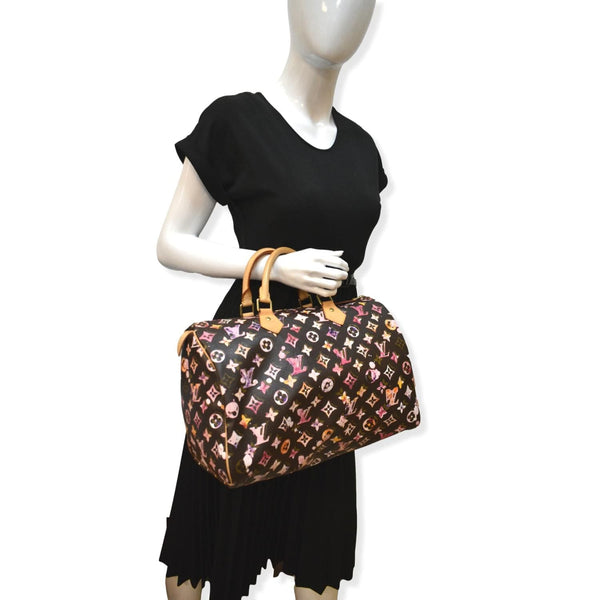 Louis Vuitton Richard Prince Speedy 35 Satchel Bag Multicolor