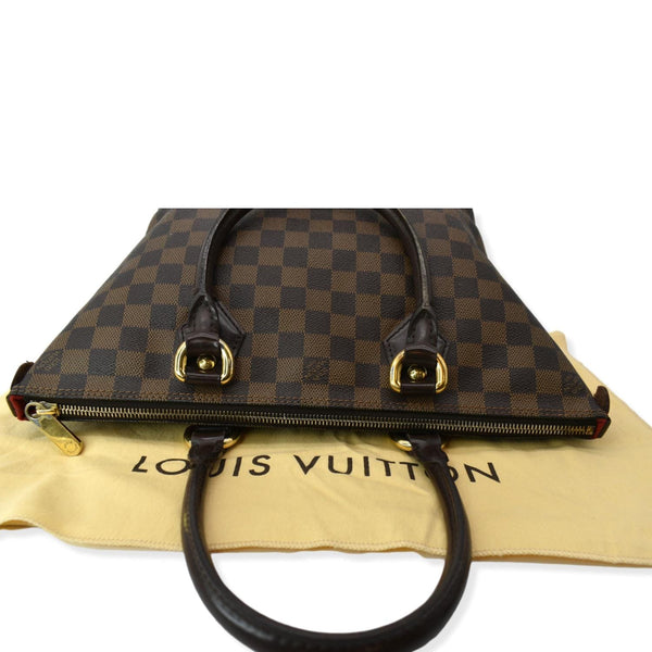 LOUIS VUITTON Saleya PM Damier Ebene Tote Shoulder Bag Brown