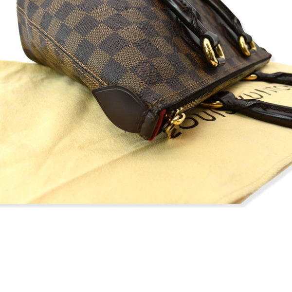 LOUIS VUITTON Saleya PM Damier Ebene Tote Shoulder Bag Brown