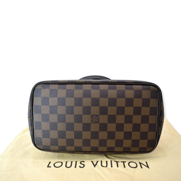 LOUIS VUITTON Saleya PM Damier Ebene Tote Shoulder Bag Brown
