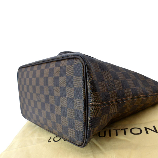 LOUIS VUITTON Saleya PM Damier Ebene Tote Shoulder Bag Brown