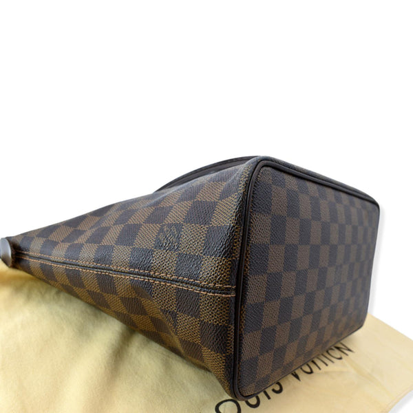 LOUIS VUITTON Saleya PM Damier Ebene Tote Shoulder Bag Brown