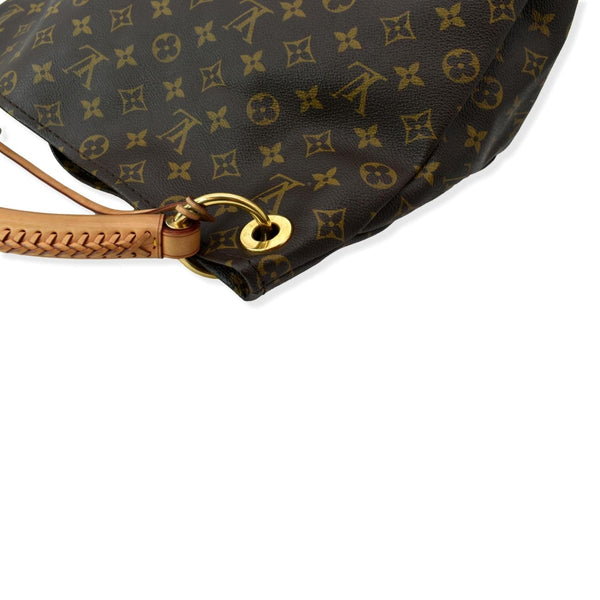 LOUIS VUITTON Artsy MM Monogram Canvas Hobo Bag Brown