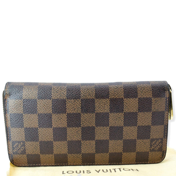 LOUIS VUITTON Zippy Long Damier Ebene Wallet Brown