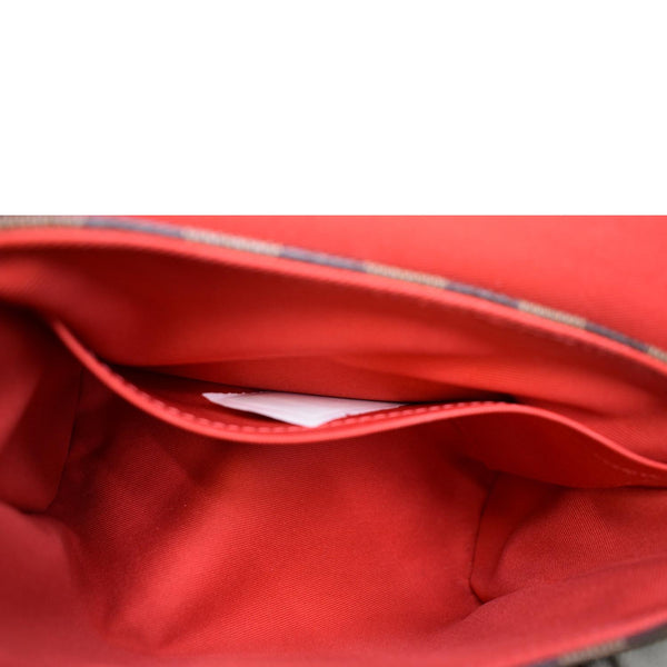 LOUIS VUITTON Croisette Damier Ebene Crossbody Bag Brown