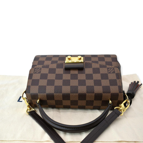 LOUIS VUITTON Croisette Damier Ebene Crossbody Bag Brown