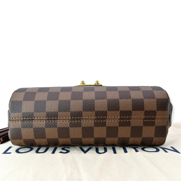 LOUIS VUITTON Croisette Damier Ebene Crossbody Bag Brown