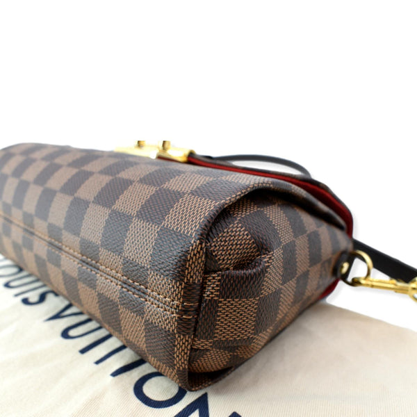 LOUIS VUITTON Croisette Damier Ebene Crossbody Bag Brown