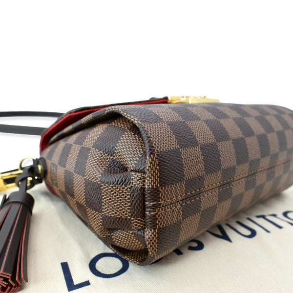 LOUIS VUITTON Croisette Damier Ebene Crossbody Bag Brown
