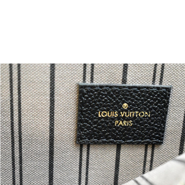 LOUIS VUITTON Metis Pochette Empreinte Leather Crossbody Bag Black