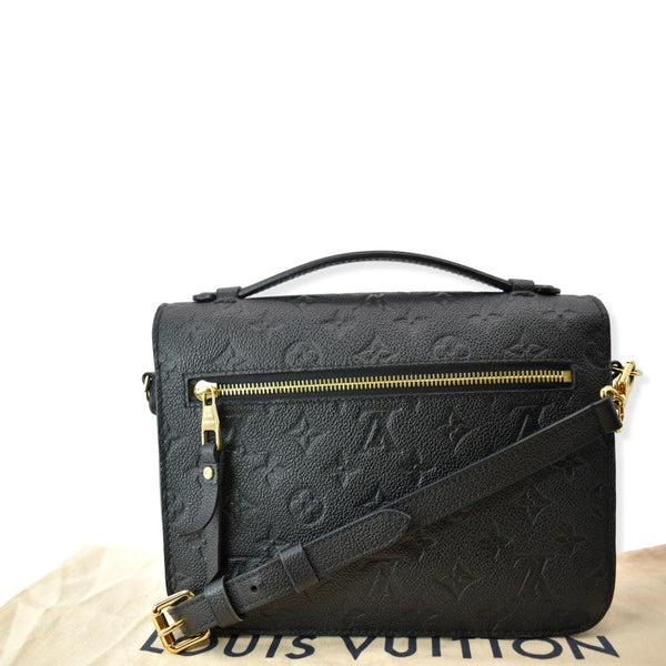 LOUIS VUITTON Metis Pochette Empreinte Leather Crossbody Bag Black