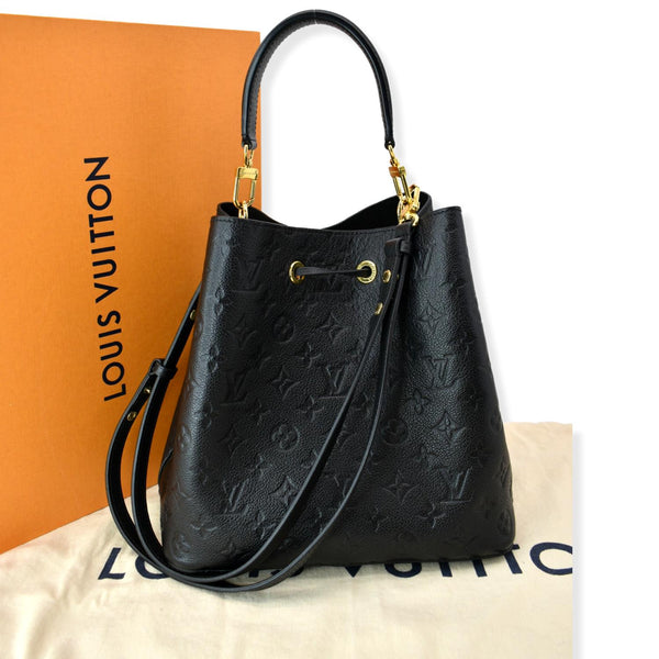 LOUIS VUITTON NeoNoe MM Monogram Empreinte Shoulder Bag Black