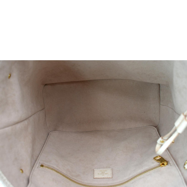 LOUIS VUITTON Stardust Neverfull MM Monogram Leather Tote Bag Pale Beige