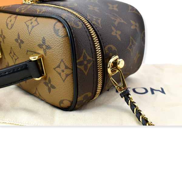 LOUIS VUITTON Vanity PM Monogram Reverse Canvas Crossbody Bag Brown