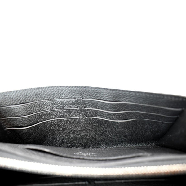 LOUIS VUITTON Mylockme Compact Leather Wallet Black