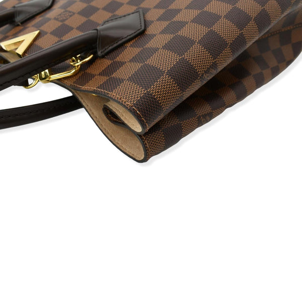 LOUIS VUITTON Kensington Damier Ebene Tote Bag Brown
