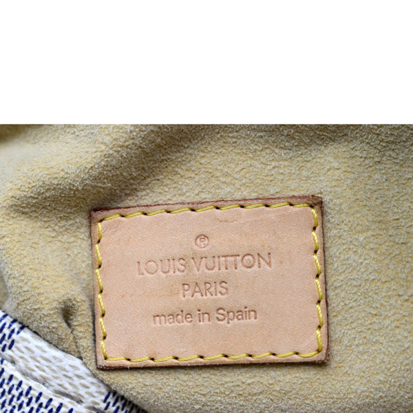 LOUIS VUITTON Artsy MM Damier Azur Hobo Bag White