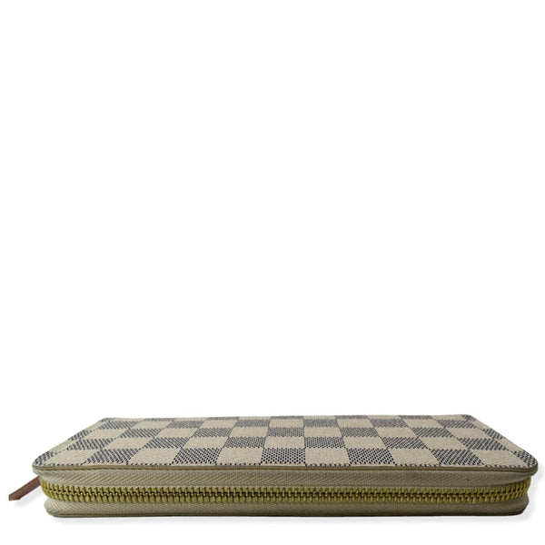 LOUIS VUITTON Clemence Damier Azur Wallet White