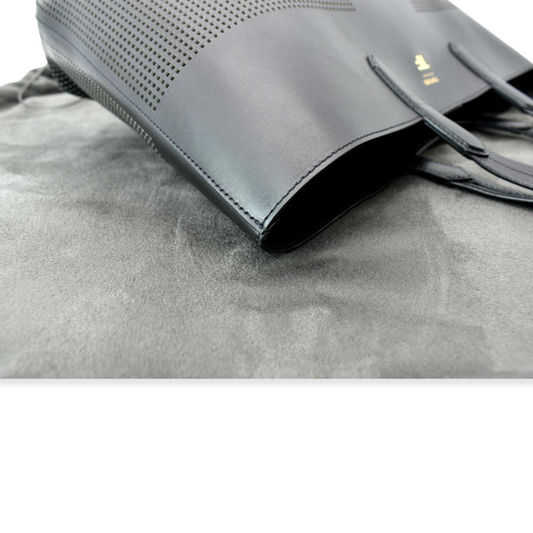 Tom Ford East/West Graphic T Perforated Leather Tote Bag