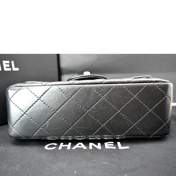 Chanel Classic Rectangle Flap Mini Lambskin Leather Crossbody Bag Black - Hot Deals