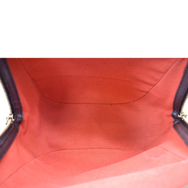 LOUIS VUITTON Belem PM Damier Ebene Satchel Bag Brown