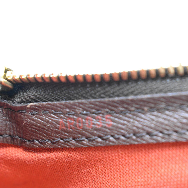 LOUIS VUITTON Belem PM Damier Ebene Satchel Bag Brown