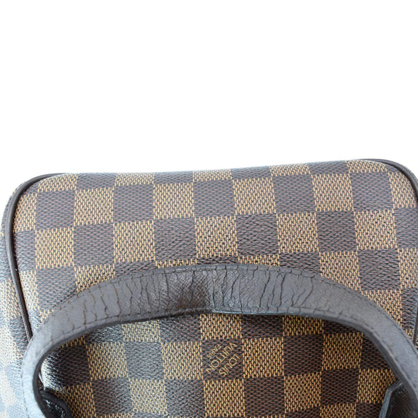LOUIS VUITTON Belem PM Damier Ebene Satchel Bag Brown