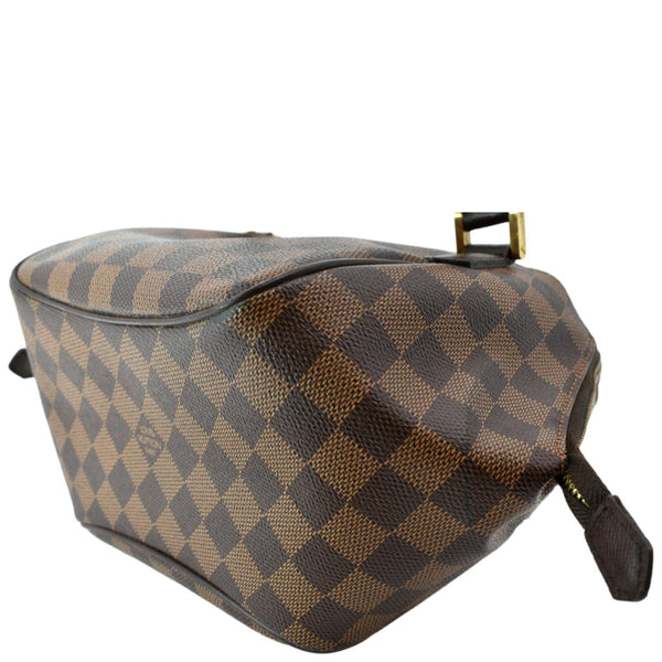 LOUIS VUITTON Belem PM Damier Ebene Satchel Bag Brown
