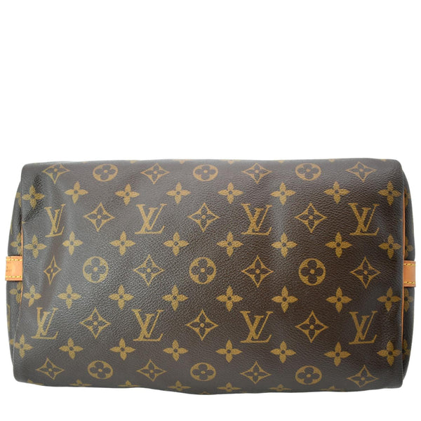LOUIS VUITTON Speedy 30 Bandouliere Monogram Canvas Shoulder Bag Brown