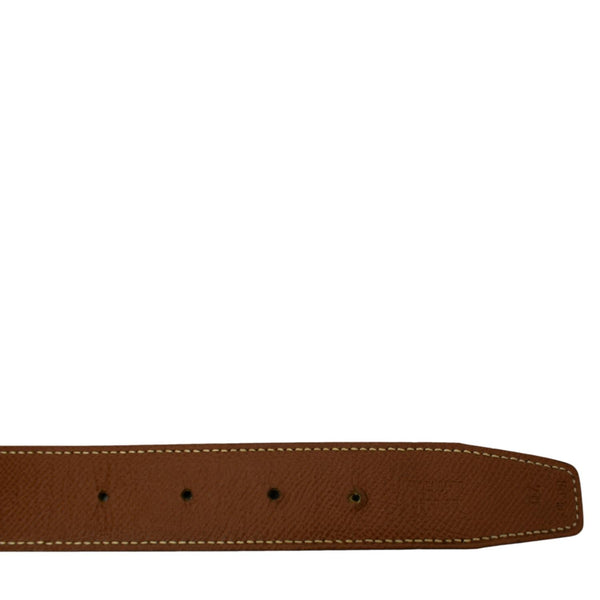 HERMES Constance H Buckle Reversible Belt Brown