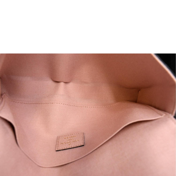 LOUIS VUITTON Pochette Felicie Monogram Leather Chain Wallet Pink