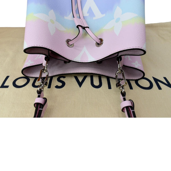 LOUIS VUITTON Escale Neonoe MM Monogram Shoulder Bag Pastel Pink