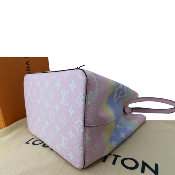 LOUIS VUITTON Escale Neonoe MM Monogram Shoulder Bag Pastel Pink