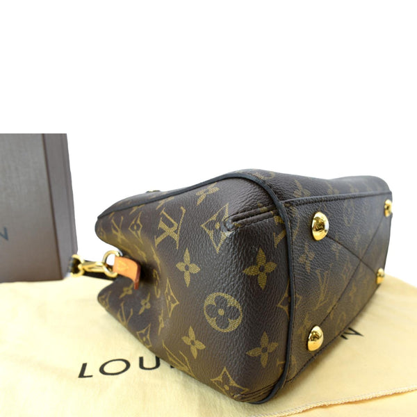 Louis Vuitton Montaigne BB Monogram Canvas Satchel Bag Brown