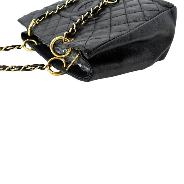 CHANEL Grand Shopping GST Caviar Leather Tote Bag Black