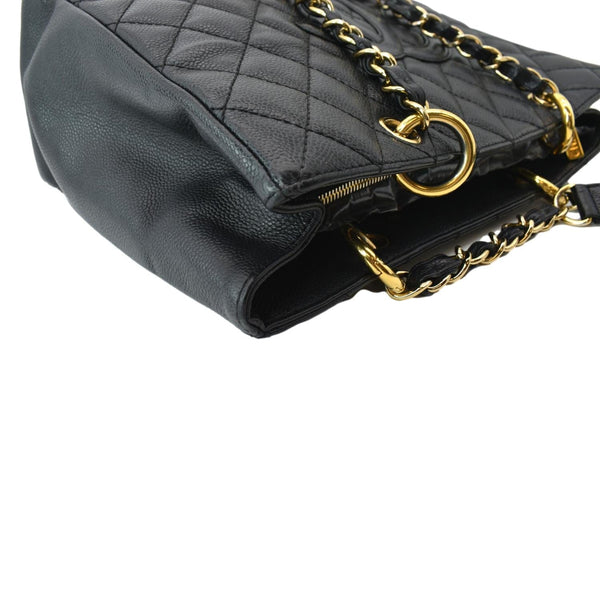 CHANEL Grand Shopping GST Caviar Leather Tote Bag Black