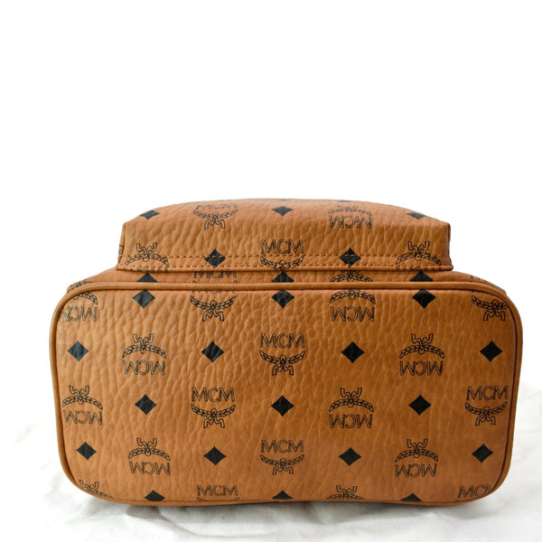 MCM Stark Classic Visetos Canvas Backpack Bag Cognac