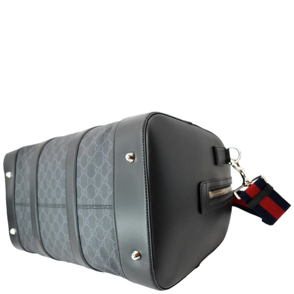 GUCCI Carry-on GG Supreme Canvas Duffle Bag Black 474131