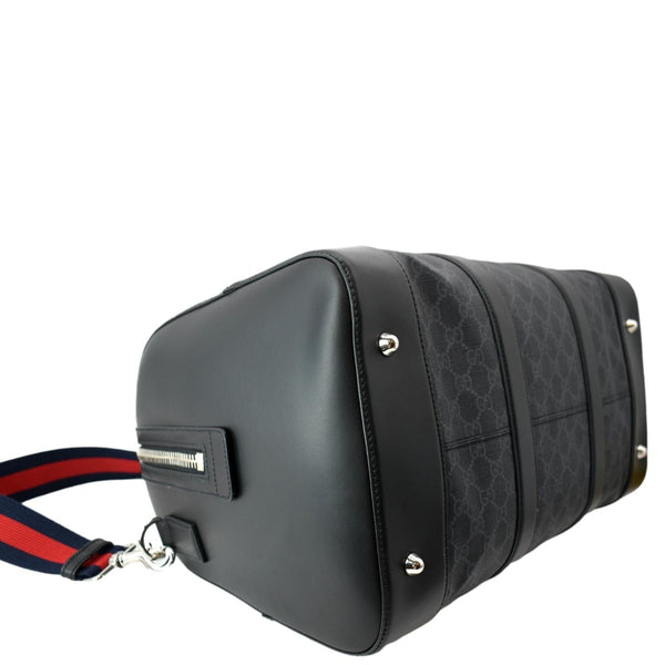 GUCCI Carry-on GG Supreme Canvas Duffle Bag Black 474131